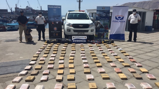 Armada incautó millonario cargamento de marihuana en Iquique