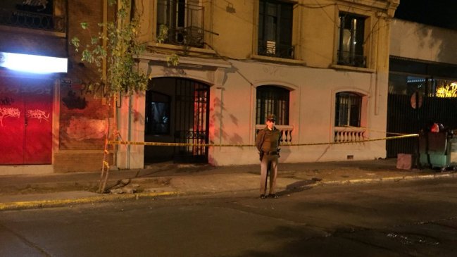 Hombre falleció tras ser baleado en el centro de Santiago
