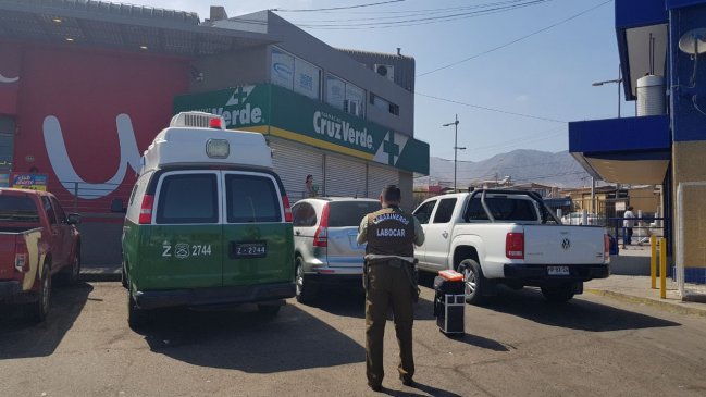 Delincuentes huyeron con más de tres millones en efectivo desde una farmacia en Antofagasta