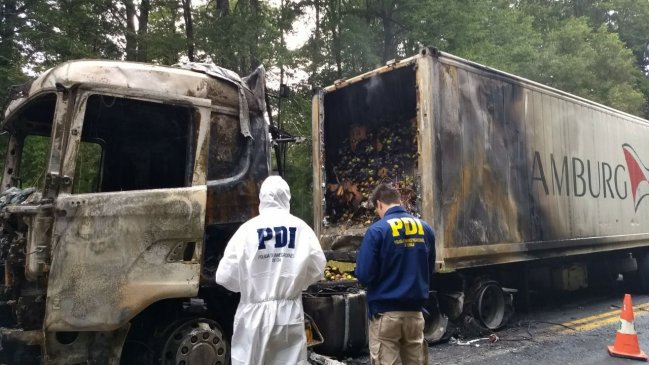 El Gobierno evalúa querellarse por el ataque a camiones en la ruta Victoria-Curacautín