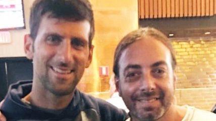   Novak Djokovic se tomó una foto con Nicolás Massú y lo llenó de elogios 