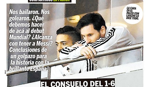 Prensa argentina tras caída ante España: Faltan tres Messis