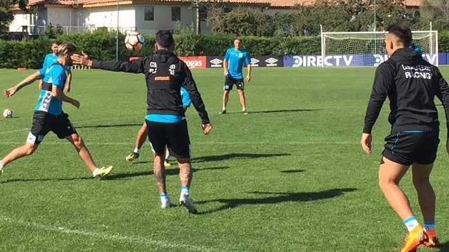 Racing entrenó en San Carlos de Apoquindo antes de enfrentar a Universidad de Chile
