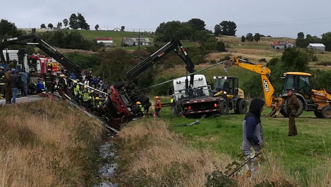 Tres niños murieron en un accidente de tránsito en Chiloé