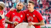 Vidal reveló la exigente meta que se propuso junto a James en FC Bayern
