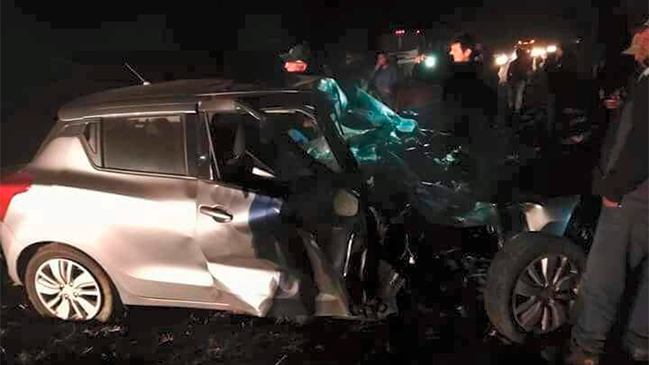 Accidente en carretera de la Región del Biobío deja al menos 10 heridos