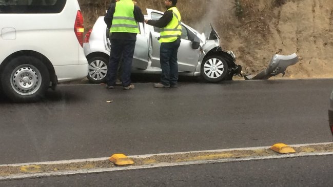 Un lesionado grave dejó accidente de tránsito en Viña del Mar