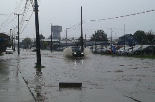 Las consecuencias del sistema frontal en Los Ríos