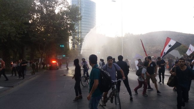 Manifestación en la embajada de Estados Unidos dejó 17 detenidos