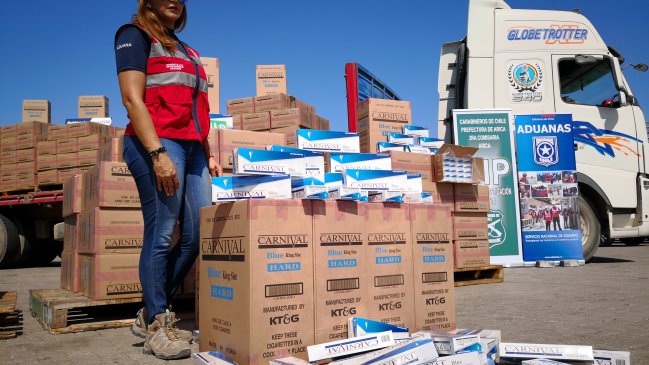 Incautaron 400 mil cajetillas de cigarrillos que ingresaron por el puerto de Arica