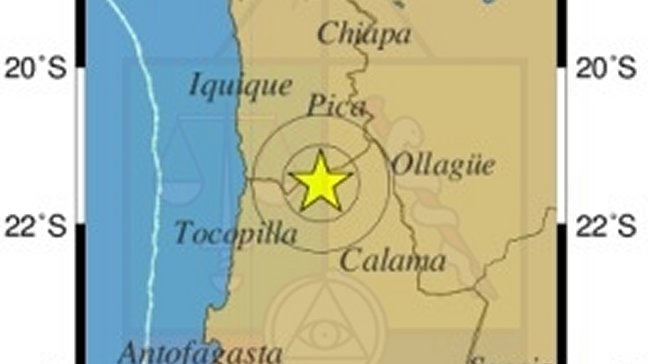 Sismo se percibió en Tarapacá y Antofagasta