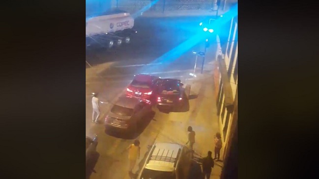 Antofagasta: Captan imprudente acción de conductor que chocó varios autos y trató de huir