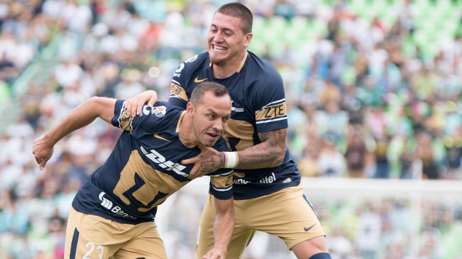 Marcelo Díaz y Nicolás Castillo anotaron en victoria de Pumas sobre Santos Laguna