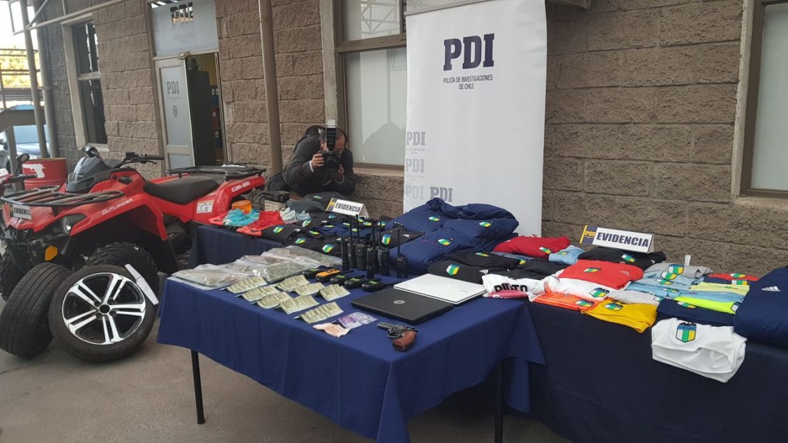 PDI de Rancagua detuvo a 14 sujetos por al menos ocho robos en O'Higgins y la Región Metropolitana