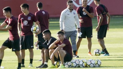 Héctor Tapia dirigió primera práctica en su regreso a la banca de Colo Colo