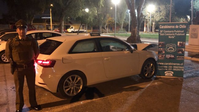 Carabineros detuvo a dos sujetos tras persecución en Cerro Navia