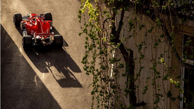 La grilla de salida en el Gran Premio de Azerbaiyán en la Fórmula 1