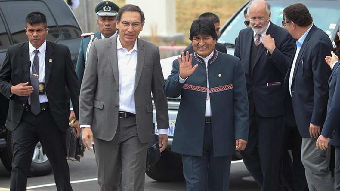 Evo Morales planteó a Vizcarra exportar gas desde puerto peruano de Ilo