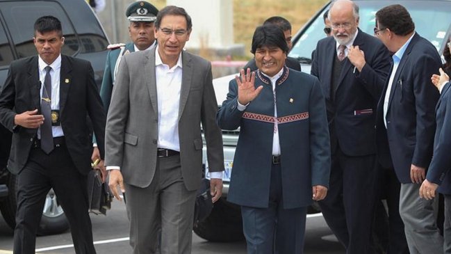 Evo Morales planteó a Vizcarra exportar gas desde puerto peruano de Ilo