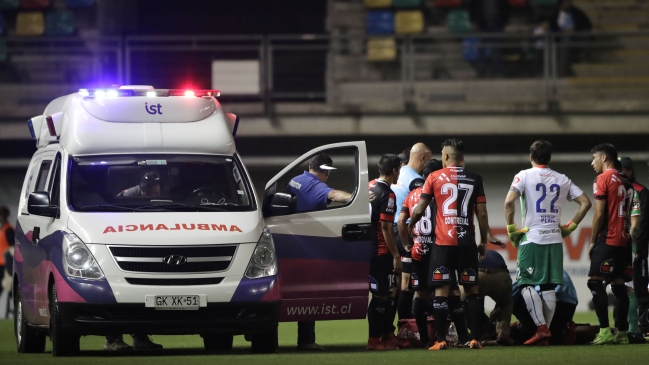 Antofagasta descartó daño neurológico de su capitán Cristian Rojas