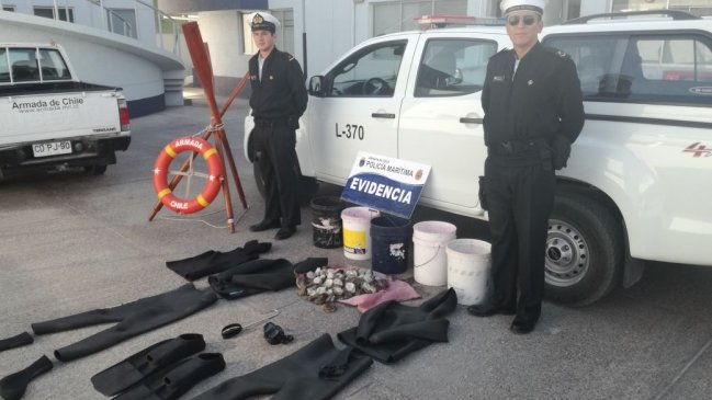 Incautan más de 70 kilos de locos en Caldera