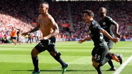 Gabriel Jesús marcó el único gol con el que Manchester City derrotó a Southampton