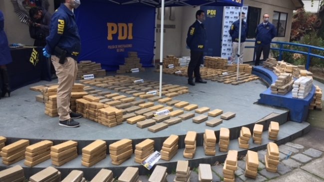 Operación policial abarcó cuatro regiones y permitió incautar 3.400 millones en marihuana
