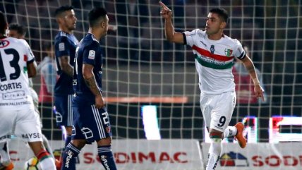 Matías Campos López de cabeza empató para Palestino ante Universidad de Chile