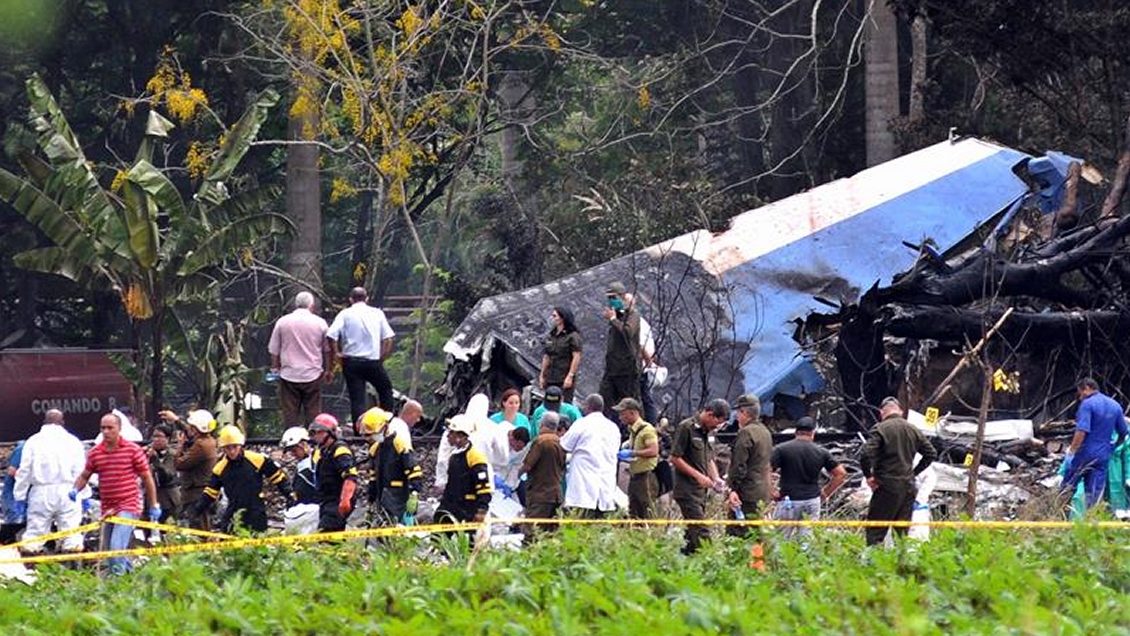 Elevan a 110 los muertos tras accidente de avión en Cuba