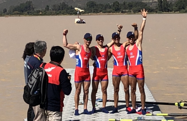 El remo le brindó un nuevo oro a Chile en Cochabamba
