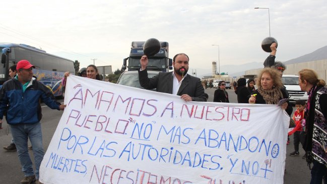 Coquimbo: Pobladores de Tambillos se tomaron la carretera para pedir mayor seguridad