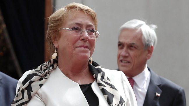 Piñera reconoció el aporte de Bachelet a la historia de Chile