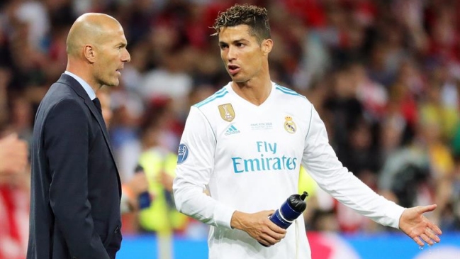  Cristiano Ronaldo agradeció a Zinedine Zidane  