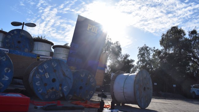 Atacama: PDI decomisó 100 millones de pesos en cables, armamento y herramientas robados