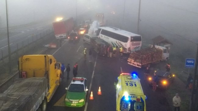 Masivo choque por alcance en Lautaro deja un fallecido: Intentaba ayudar a lesionados