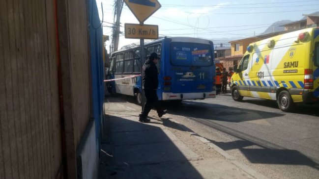 Choque de microbús deja nueve lesionados en Antofagasta