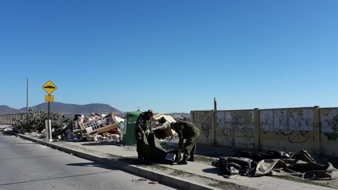 Encontraron explosivo militar en microbasural de Coquimbo