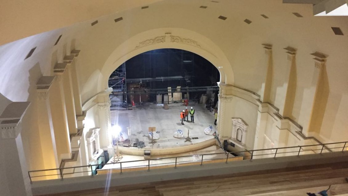 Solicitan aumento de recursos en obras de mejoramiento del Teatro Cervantes de Valdivia