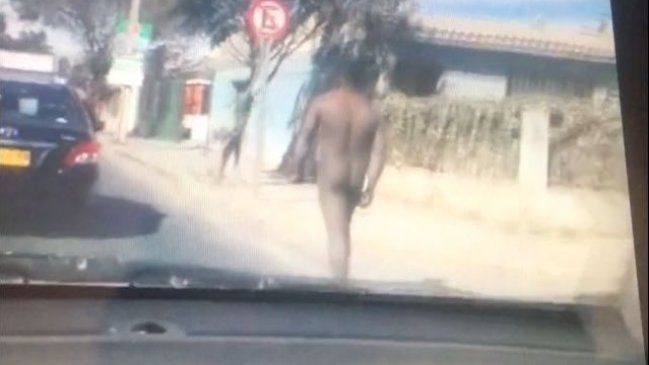 Caminante desnudo causó sorpresa en las calles de Copiapó