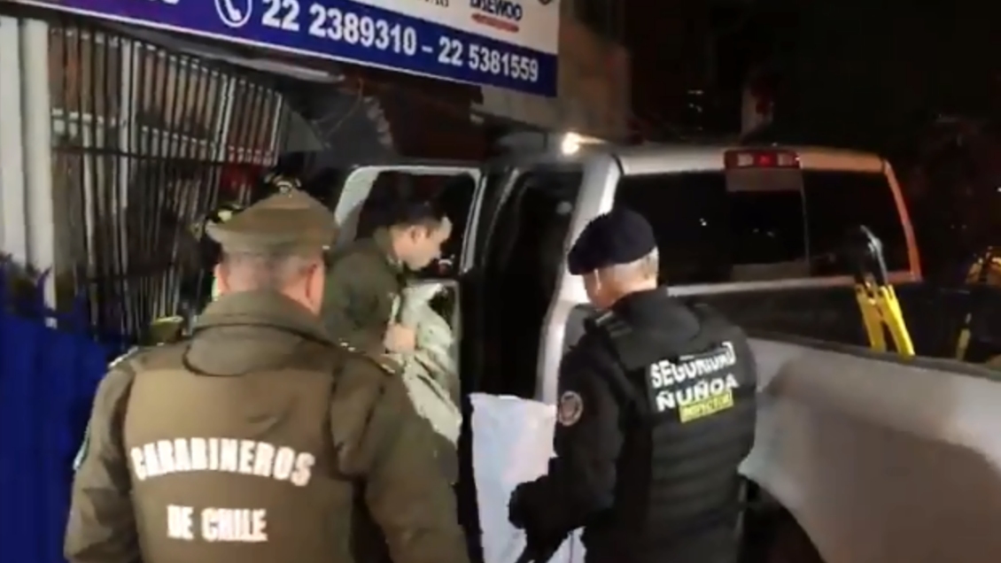 Cinco detenidos tras persecución policial en Ñuñoa