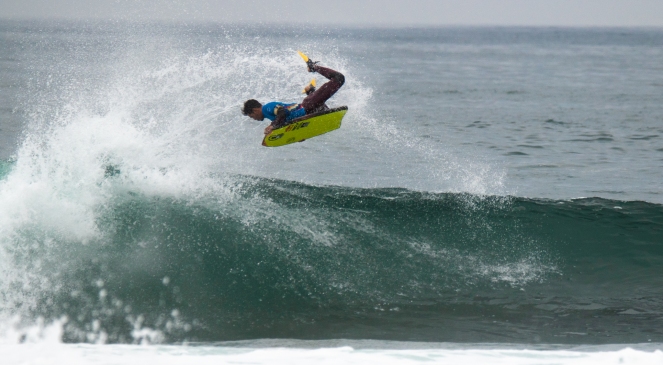 Chileno fue la gran estrella en primera jornada del Arica Cultura Bodyboard 2018