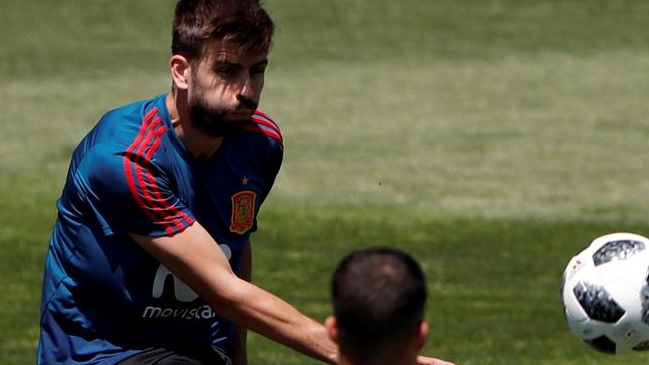 Gerard Piqué dio el susto en España a cuatro días del Mundial