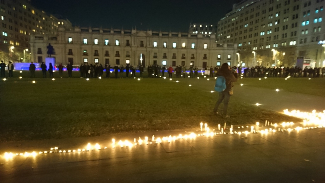 Agrupaciones feministas protestaron contra la violencia machista y apuntaron a Piñera