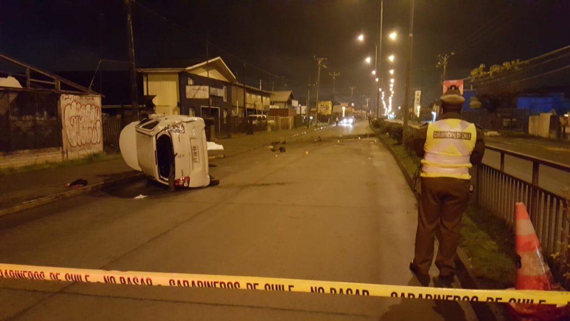Hombre murió en accidente vehicular en Valdivia