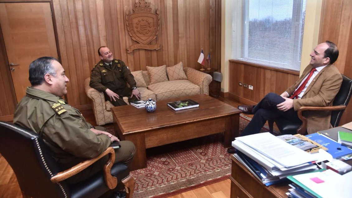 General de Carabineros llegó a Los Ríos para evaluar aumento de la presencia policial