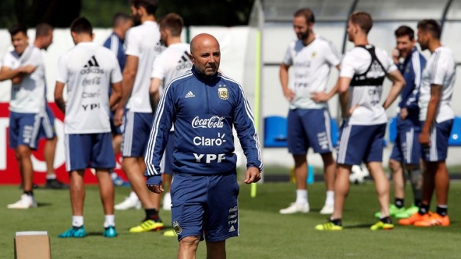Argentina completó su último entrenamiento antes del partido ante Croacia