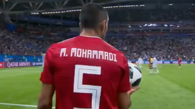 ¿El mejor fail del Mundial?: La curiosa pirueta de un jugador iraní ante España