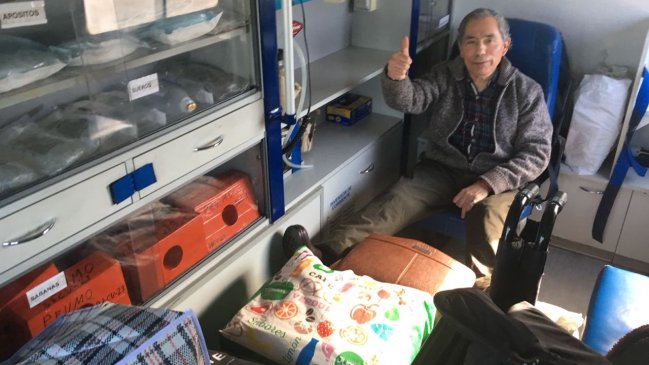 Marchigüe: Adulto mayor fue trasladado a casa tutelada tras pasar casi un año hospitalizado