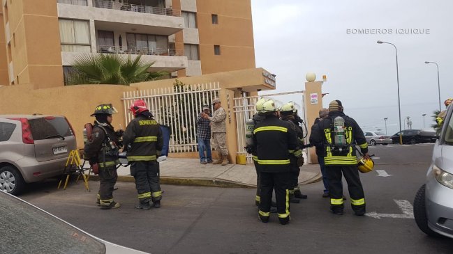 Emergencia por gas obligó a evacuar edificio en Iquique