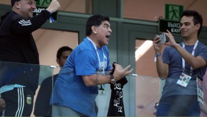 Así sufrió Diego Maradona durante la derrota de la selección argentina ante Croacia
